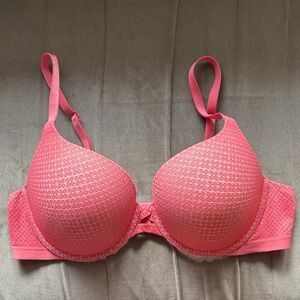 Victoria's Secret Perfect Shape Bra Coral/Pink Sz 38C